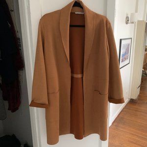Faux suede coat